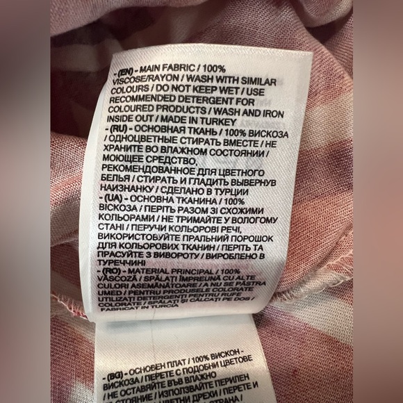 NWT LCW Modest Purple/Red Abstract Maxi Dress - Picture 6 of 6